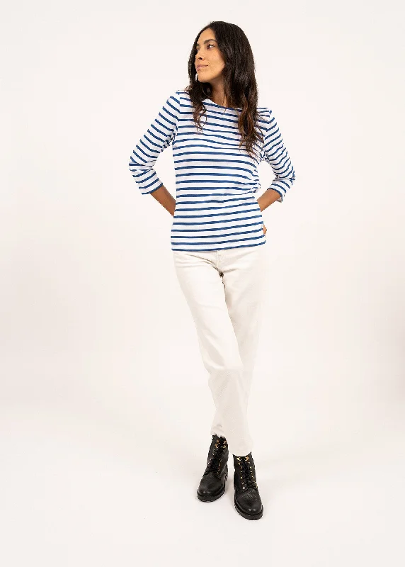 Last Chance Sale Galathée striped sailor shirt - slim fit, in light cotton (NEIGE/GITANE)