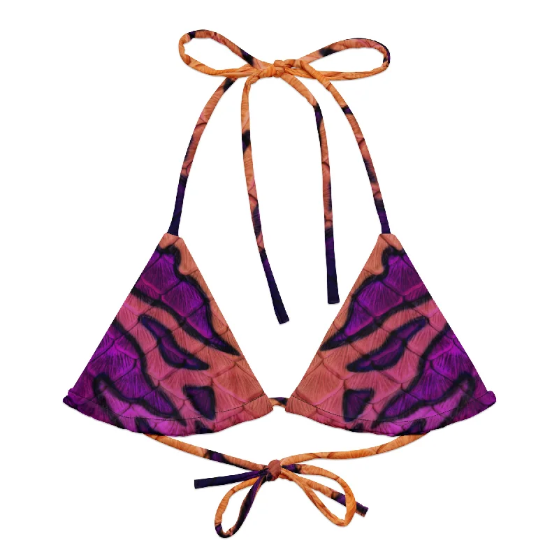 Classic Women's Fashion All Hallows Eve Recycled String Bikini Top