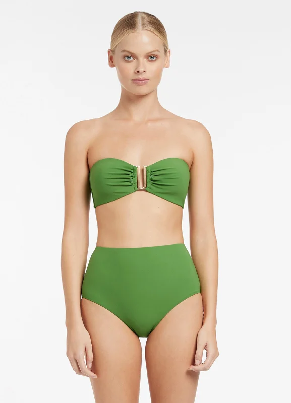 Trendy Styles Jetset High Waisted Bikini Bottom - Palm