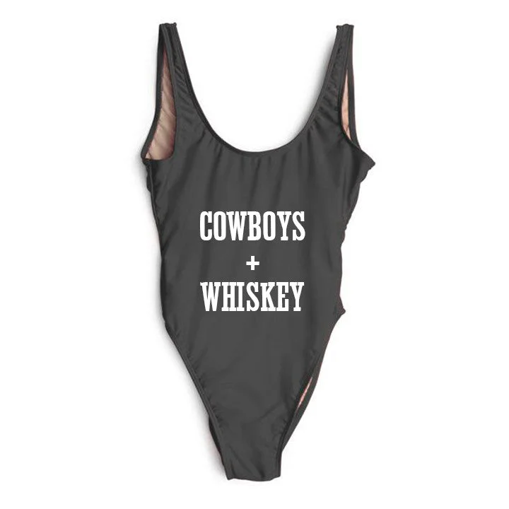 Break Fashion Norms COWBOYS + WHISKEY [SWIMSUIT]