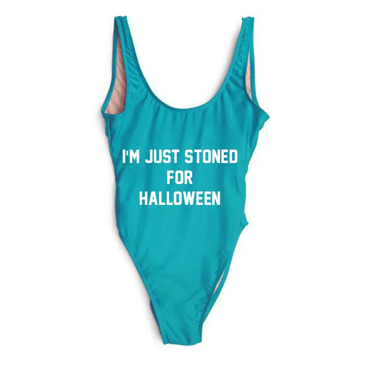 Insane Discount Onslaught I'M JUST STONED FOR HALLOWEEN [SWIMSUIT]