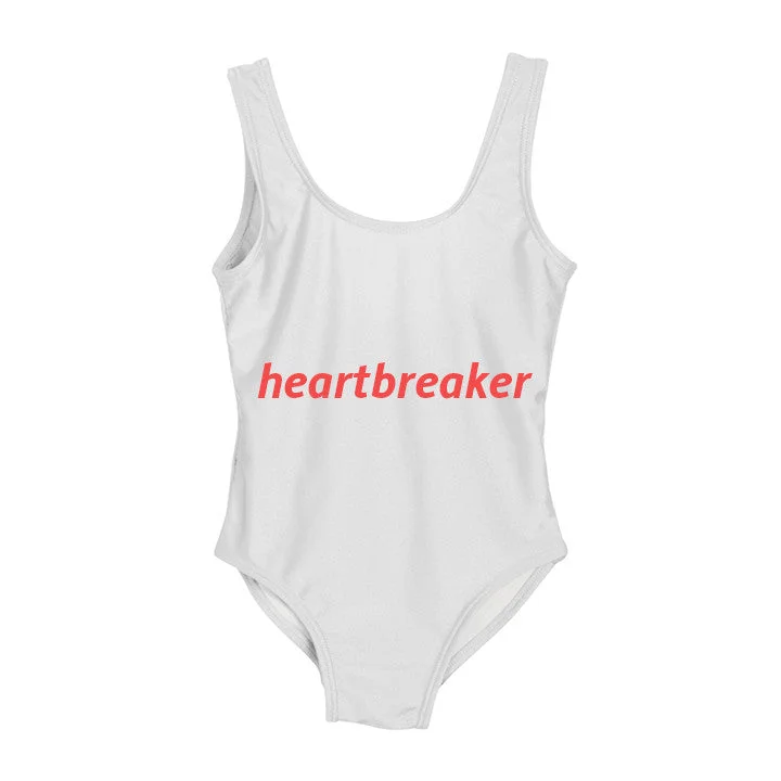 Trendy Street Style Attire HEART BREAKER [KIDS ONE PIECE SWIMSUIT]