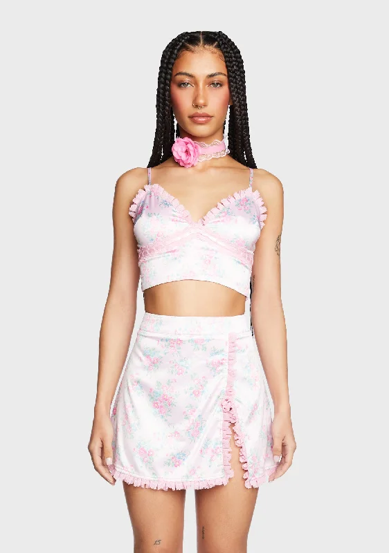 Alluring Design Blush Daze Crop Top