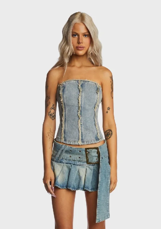 Gift Ideas For The Weekend Denim Corset