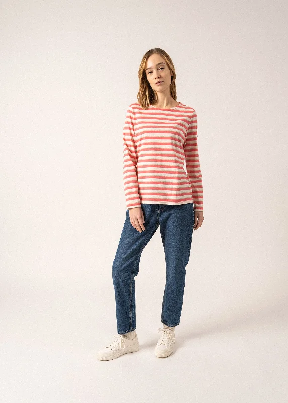 Limited - Edition Drops Minquidame Tricolour Breton Shirt - with lurex stripes (DOLY/ECUME/OR)