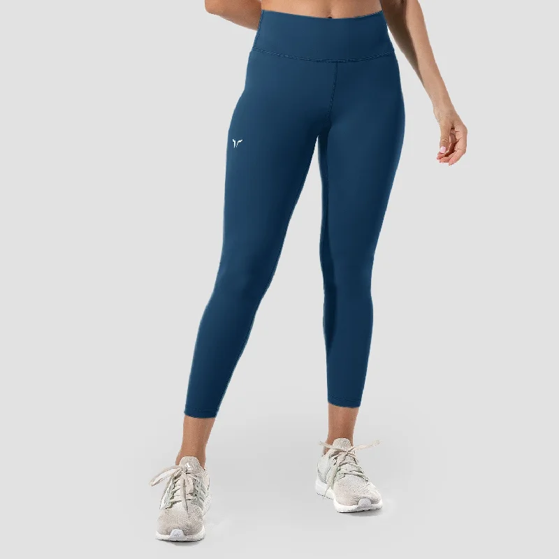 Urban Femme Streetwear Infinity Cropped 7/8 Leggings- Deep Cerulean