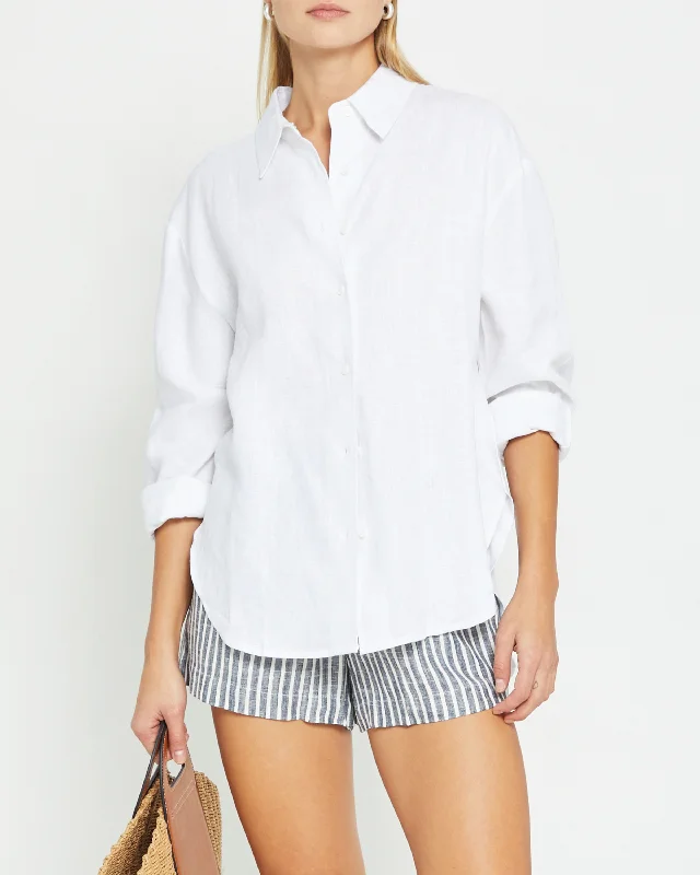 Effortless Everyday Wear Billy Oversized Linen Shirt