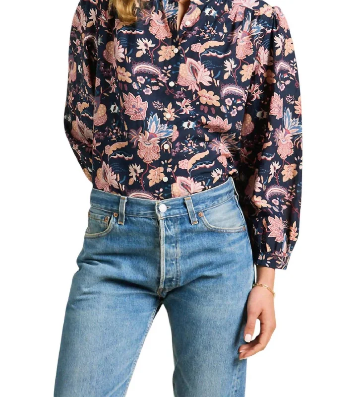 Chic Outfits Clara Blouse In Seaborne Floral