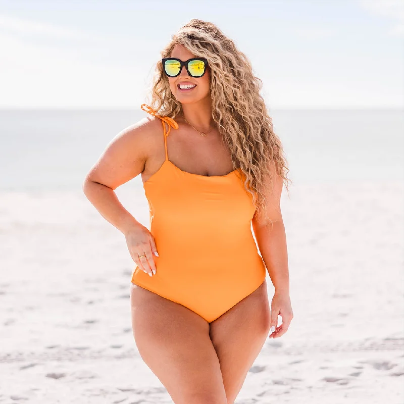 Summer Deals Seaside Sweetheart Swimsuit, Orange