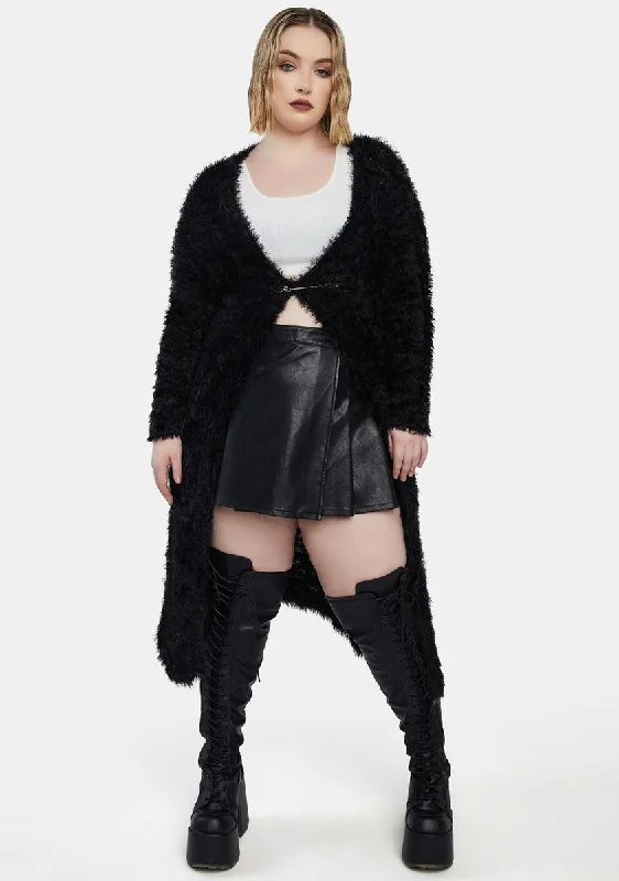 Luxury Fashion Plus Final Girl Fuzzy Knit Duster