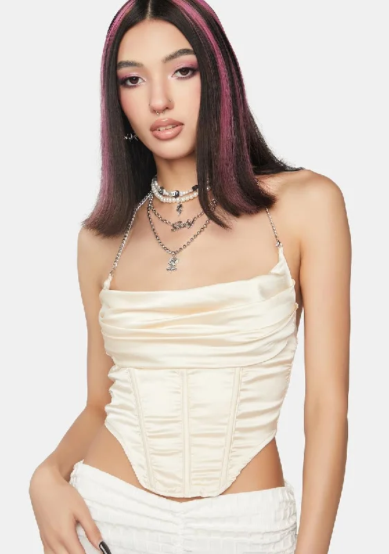 Brand Name Clothing Discount Extravaganza Stylized Chic Corset Top