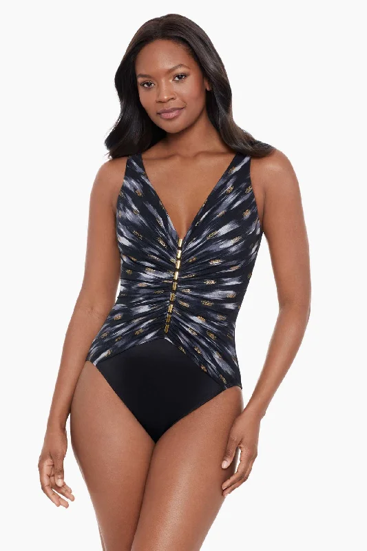 Ride The Style Wave Bronze Reign Charmer One Piece Swimsuit