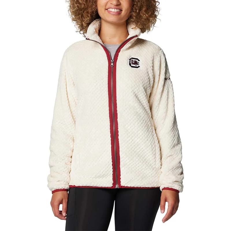 Women's Fashion Hotspots USC Fire Side Fuzzy Sherpa Jacket