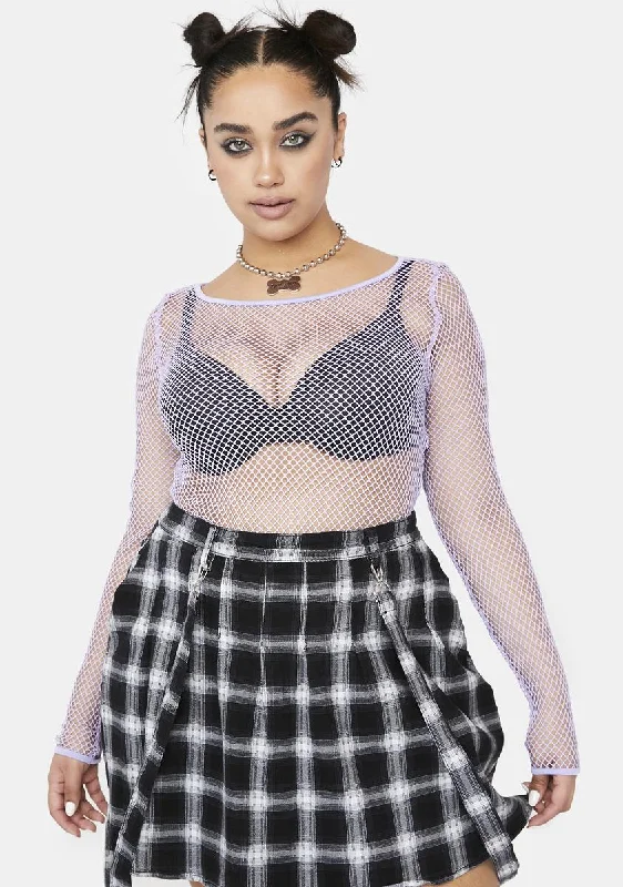 Festival Fashion Plus Lilac Won't Forget Ya Crop Top