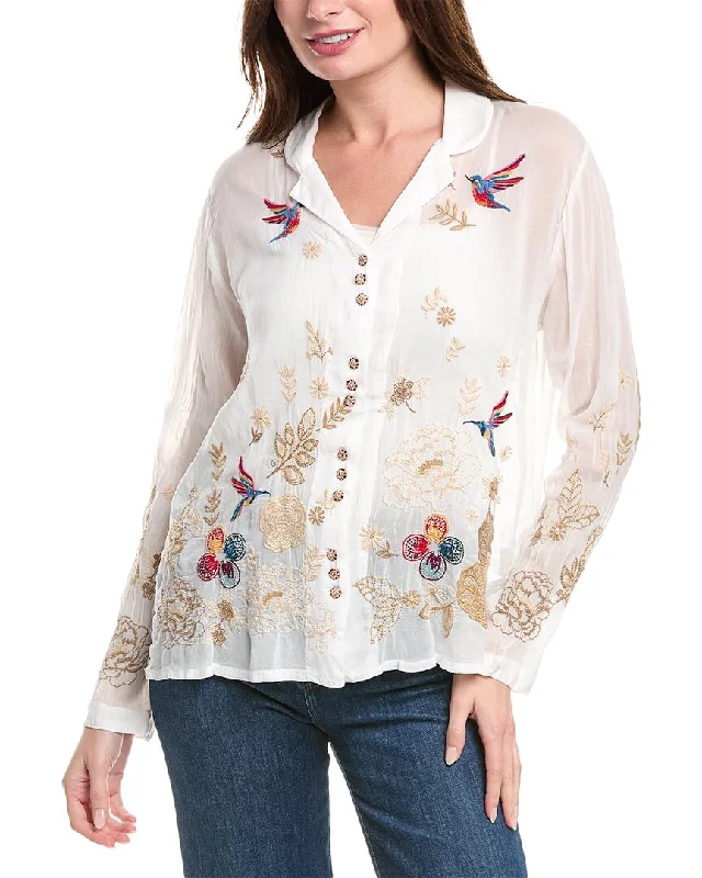 Versatile Wardrobe Essentials Johnny Was Tokyo Blossom Blouse