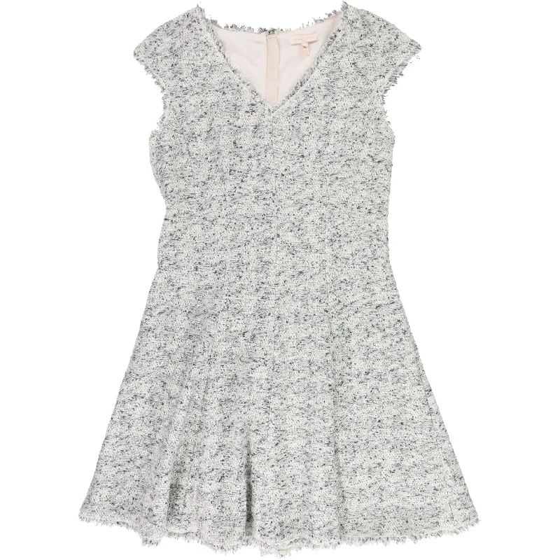 Sales Clothes Rebecca Taylor Womens Speckled Tweed Fit & Flare Dress