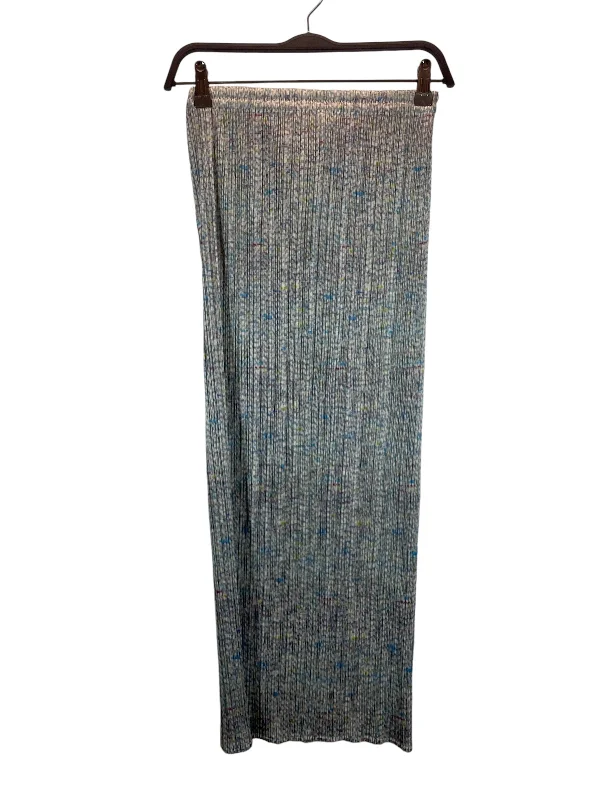 Elegant Attire For The Modern Lady PLEATS PLEASE ISSEY MIYAKE/Long Skirt/2/Blue/Polyester/PP12-JG456