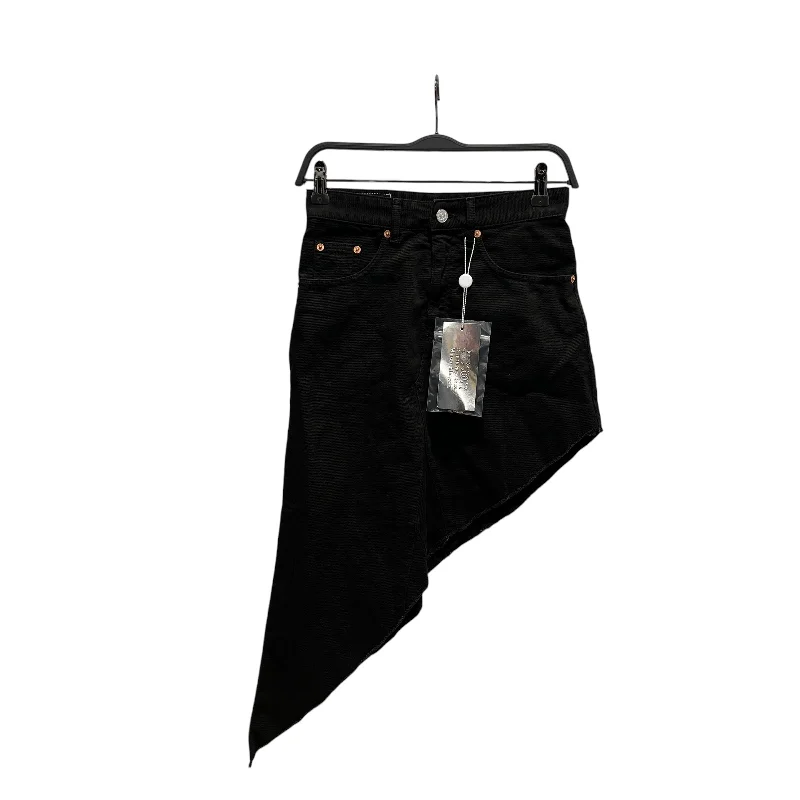 Absurdly Cheap Sale MM6/Skirt/36/Cotton/BLK/