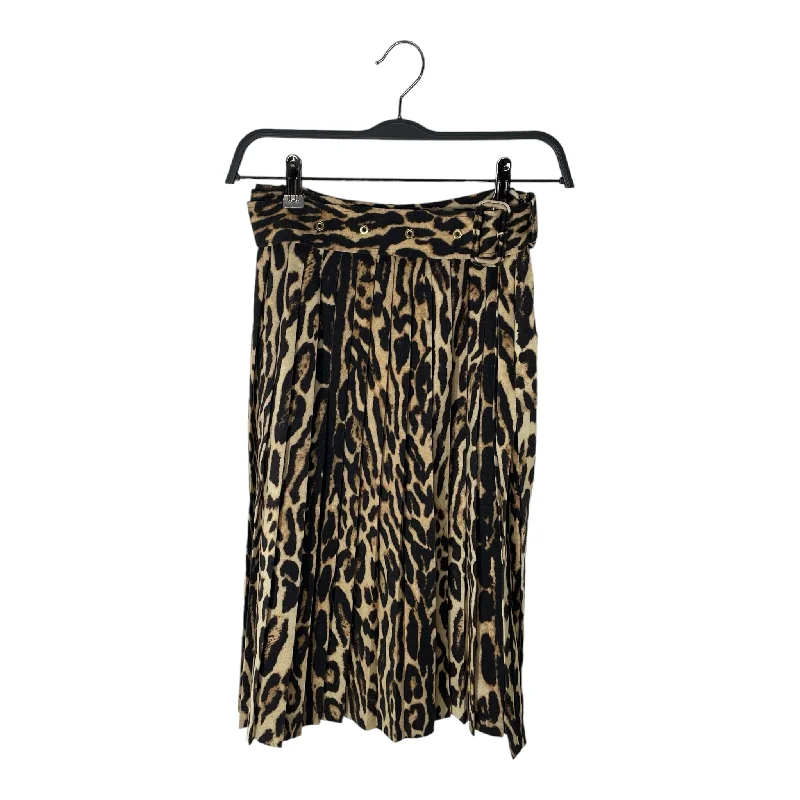 Get The Latest Trends BURBERRY/Skirt/2/Leopard/Cotton/CRM/