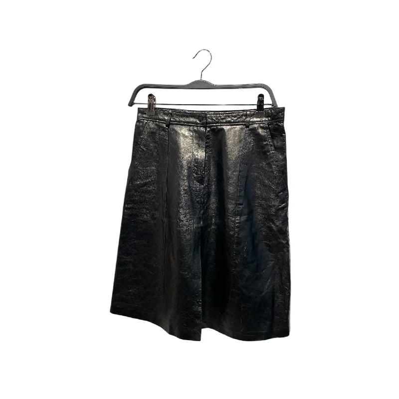 Comfortable Chic ANN DEMEULEMEESTER/Skirt/38/Leather/BLK/