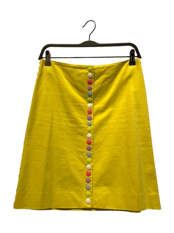 Fresh Styles, Fresh Deals MOSCHINO/Long Skirt/6/Cotton/YEL/pastel buttons