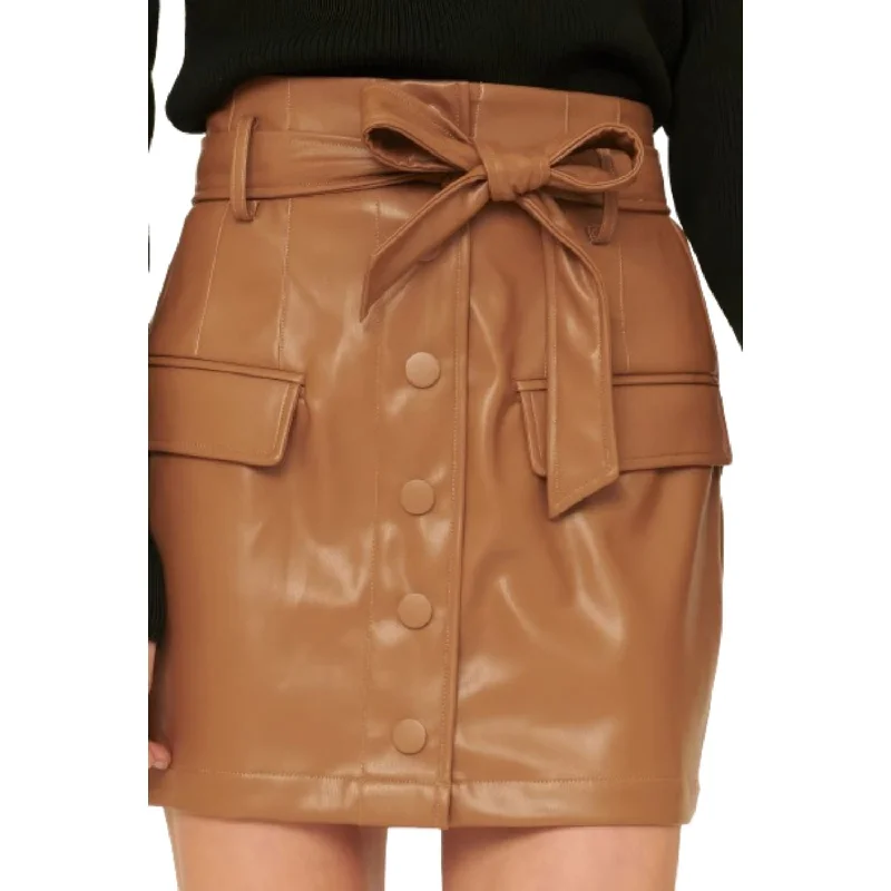 Versatile Wardrobe Essentials A Faux Leather Mini Skirt