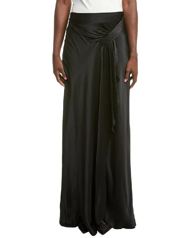 Top Deals Alberta Ferretti Silk-Blend Maxi Skirt