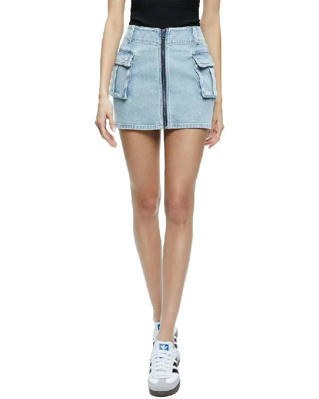 Trendy Street Style Attire alice + olivia Rahmi Cargo Mini Skirt