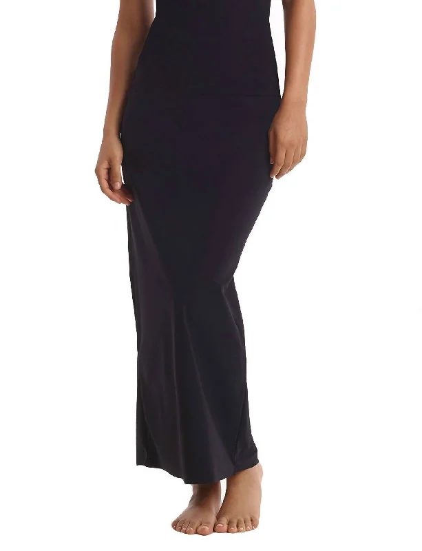 New Season Fashion Preview Classic Maxi Half Slip Skirt In Black