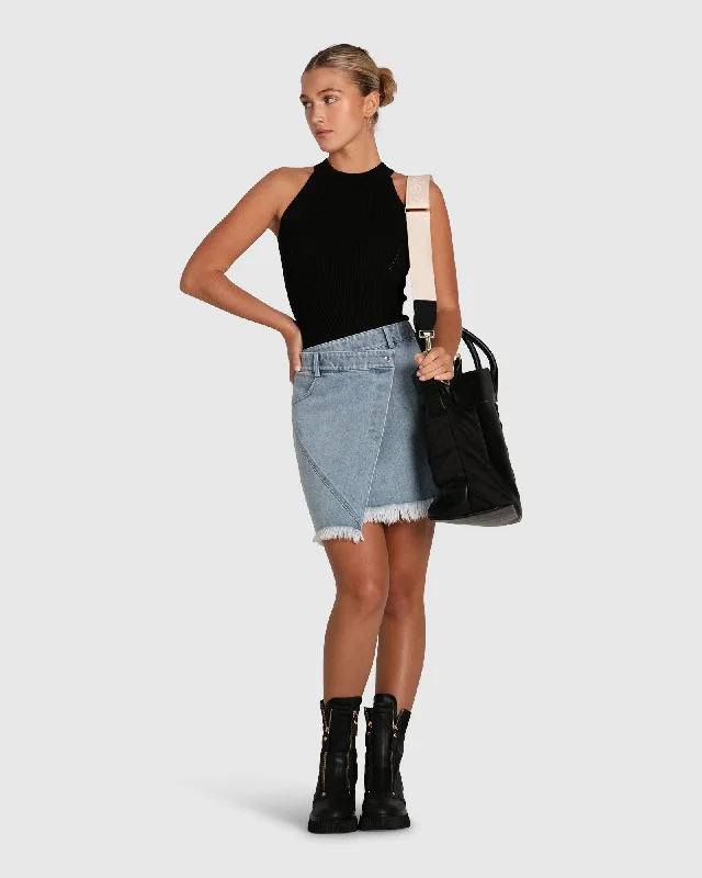 Exclusive Designer Collection Dance With Me Denim Mini Skirt