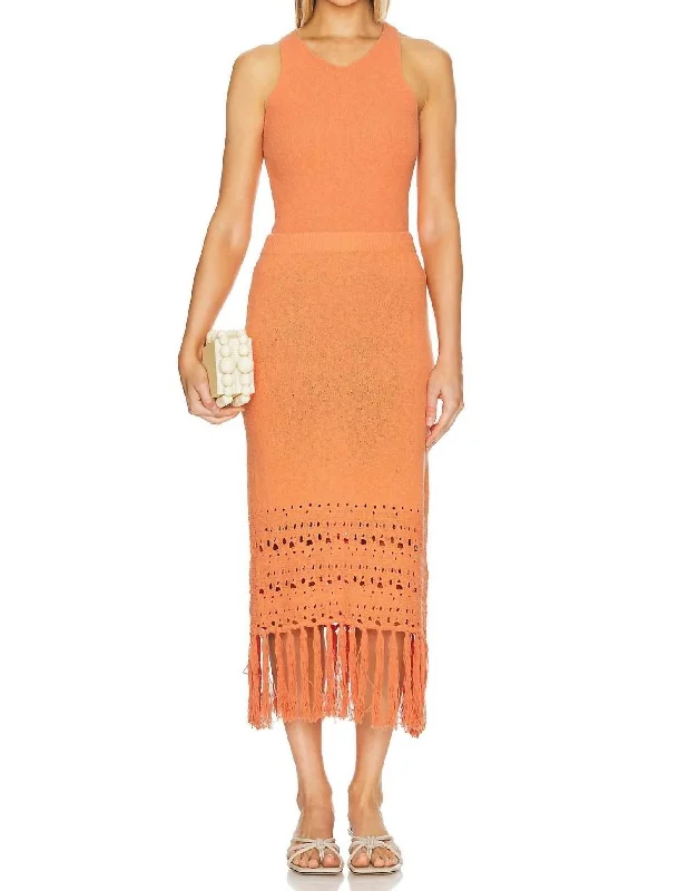 Exclusive Discount Kaja Skirt In Persimmon