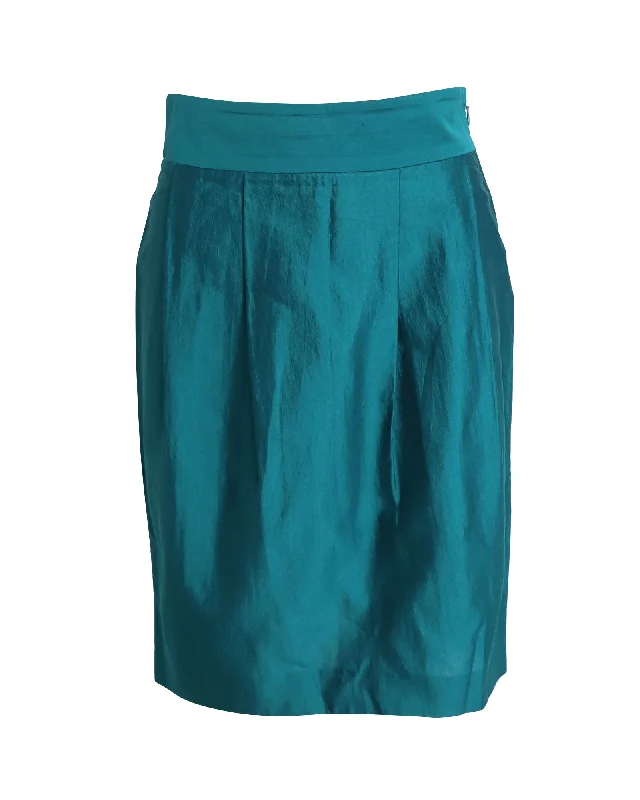 Mega Sale Moschino Cheap And Chic Pencil Skirt in Green Cotton