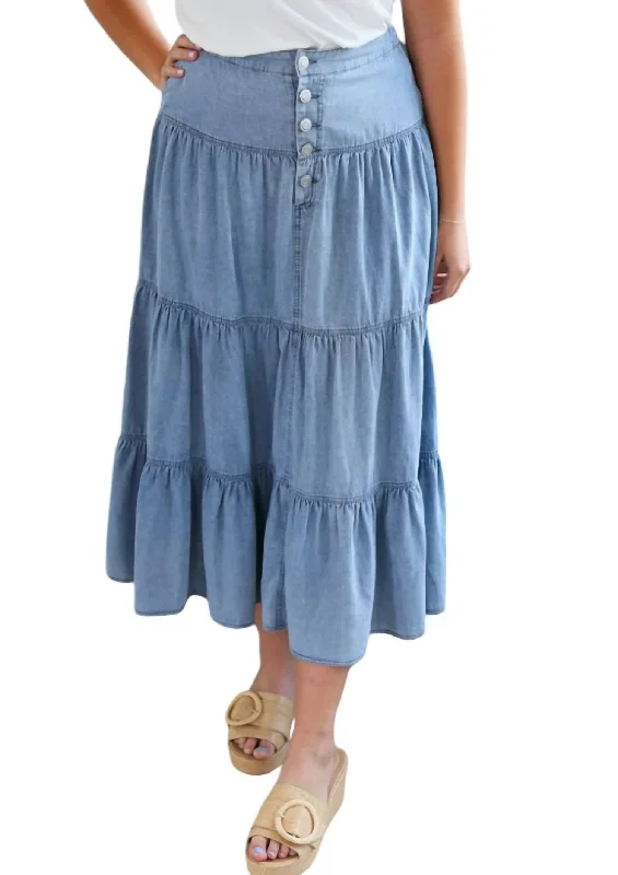 Special Offers, Don't Miss Sandy Denim Skirt In Light Denim