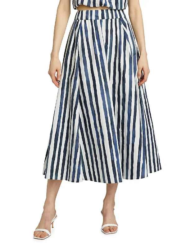 Trend Setting Threads Sasha Skirt In Blazer Stripe