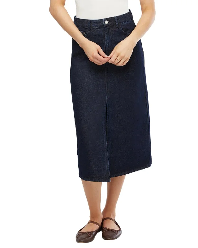 Budget-Friendly Fashion WeWoreWhat Denim Midi Skirt