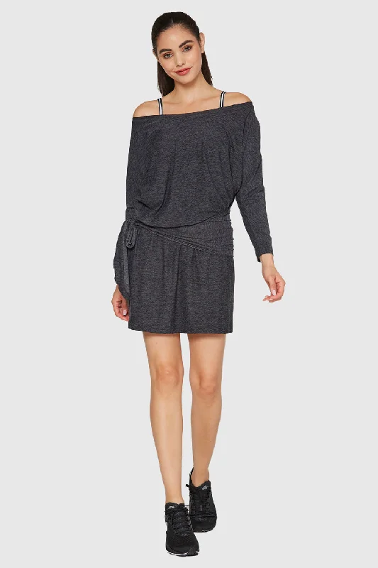 Hurry Before It's Gone Light Heather Wrap Dress