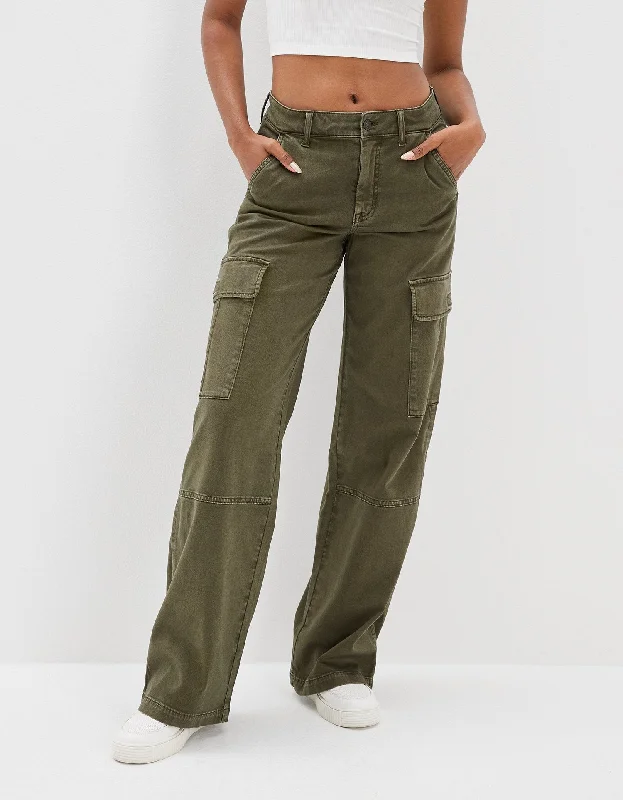 Limited Edition AE Stretch Super High-Waisted Cargo Wide-Leg Pant