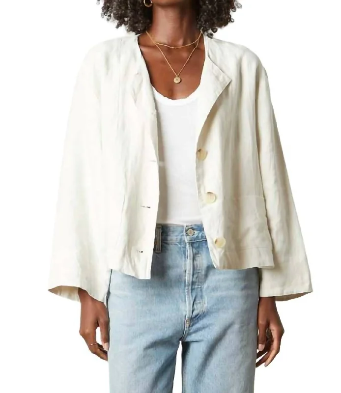 Stylish Savings Brielle Longsleeve Jacket In Bisque