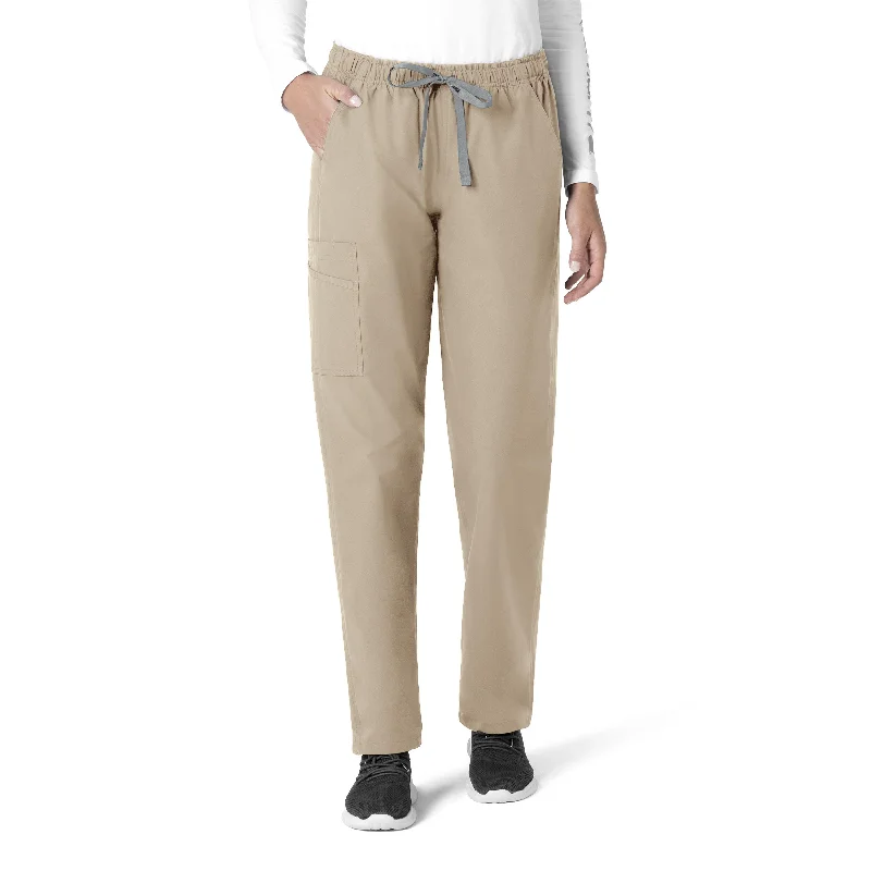 Graceful Movement Carhartt Force Essentials Unisex Elastic Waist Cargo Scrub Pant - Khaki