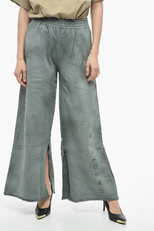 Seasonal Trend Maison Margiela MM6 Brushed Cotton Palazzo Pants with Opened Bottom