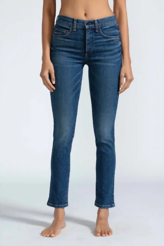 Romantic Detailing Mid Rise Skinny Jean In Telluride