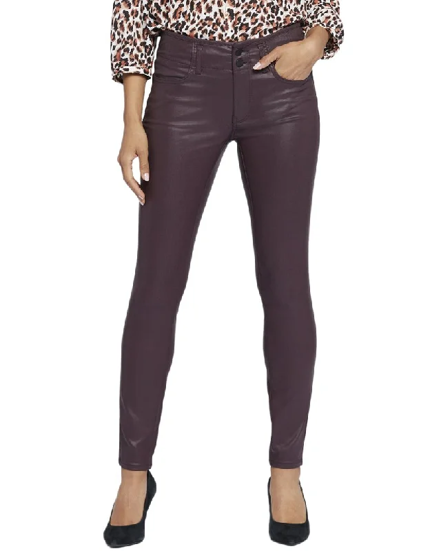 Limited Stock NYDJ Ami Dark Cherry Coated Skinny Leg Jean