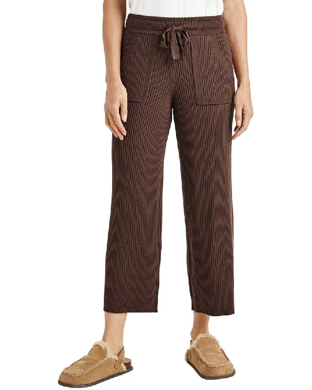 Classic Timeless Elegant Style Splendid Georgie Rib Cashmere-Blend Pant