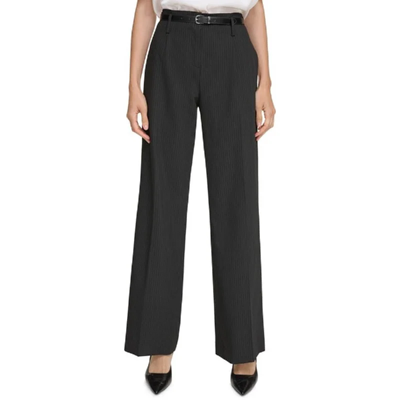 Budget Friendly Fashion Womens High Rise Belted Trouser Pants